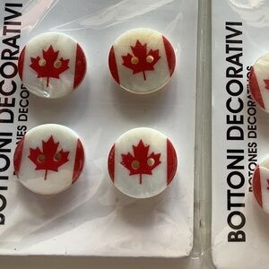 Canada Buttons for sweater or shirt. X 8